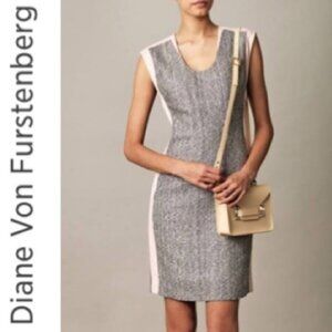 Diane Von Furstenberg DVF Katherine Tweed Dress